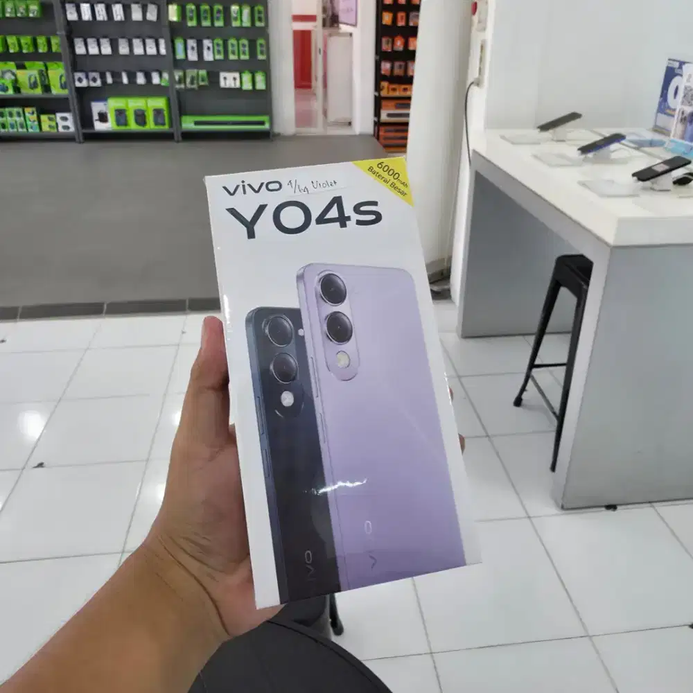 BEST SELLER VIVO Y04S RAM 8GB BATRAI 6000 SEGEL GARANSI RESMI