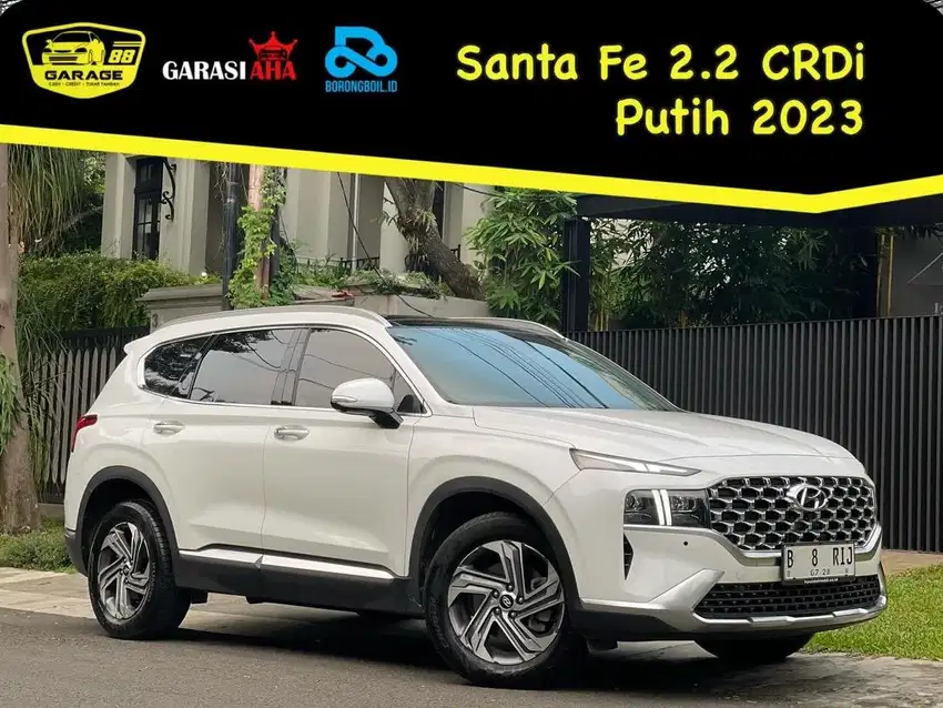 Santa Fe Diesel 2023 Putih Signature. Tipe Tertinggi