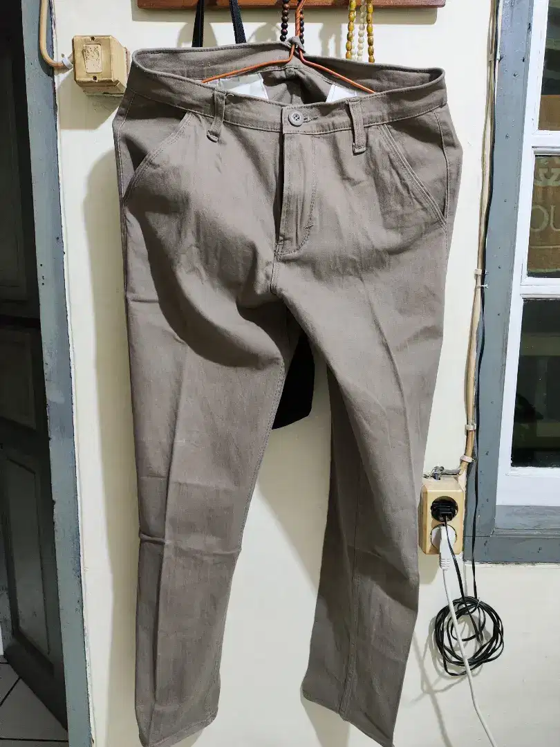AX House Casual Chino Kreme Khaki Uk 32