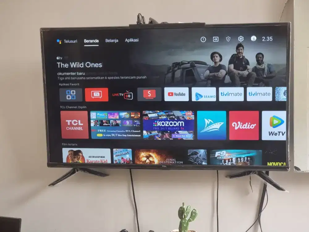 Android TV TCL 43 Inch 4K UHD Like New