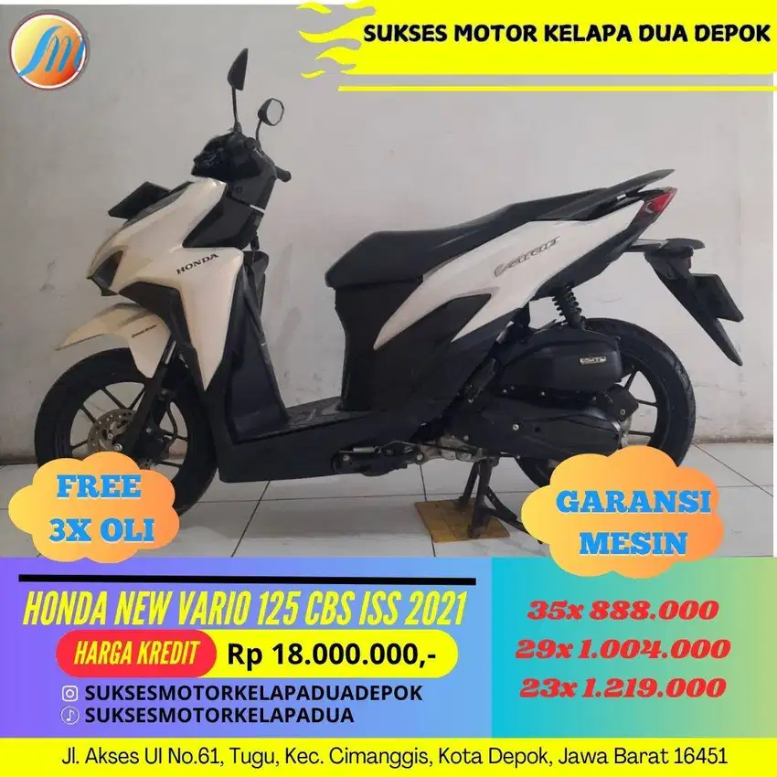 HONDA NEW VARIO 125 CBS ISS 2021 CASH/KREDIT DP MULAI 600RB AJA