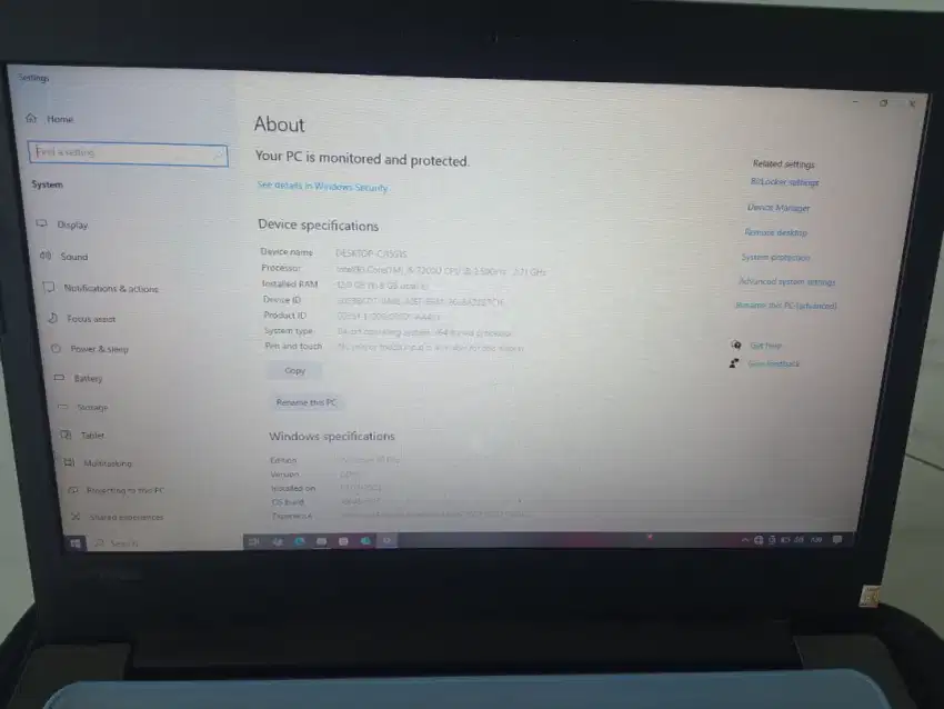 Leptop lenovo core i5