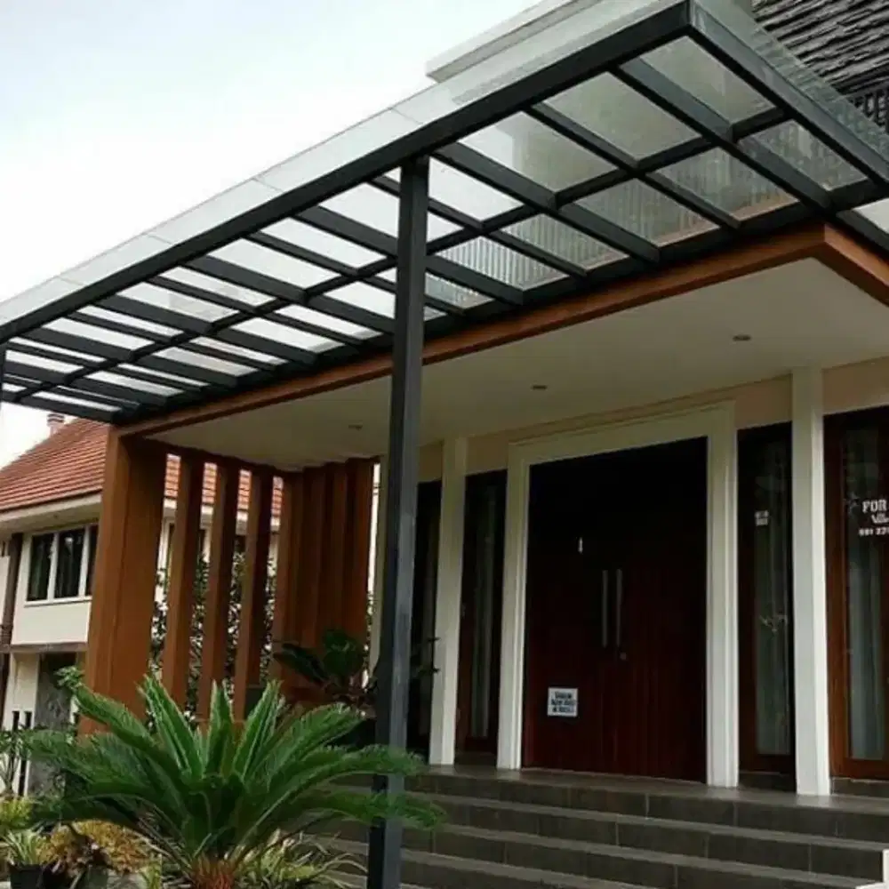 Kanopi kaca tempered / canopy tempered glass / canopy kaca