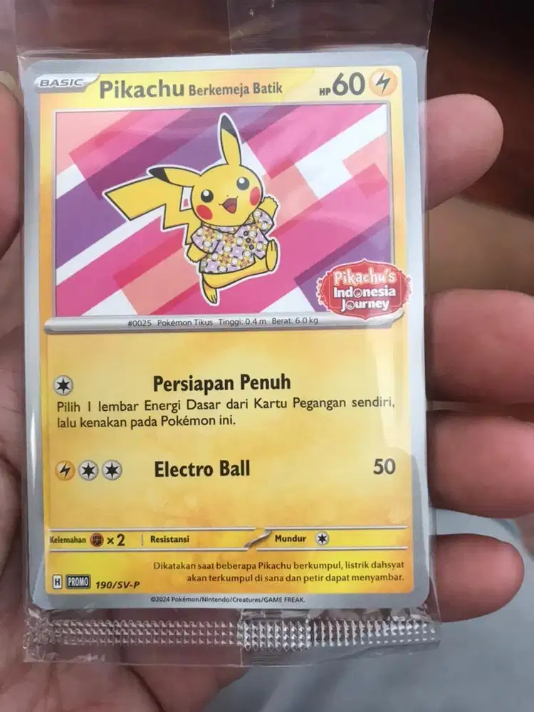 Kartu Pikachu Batik