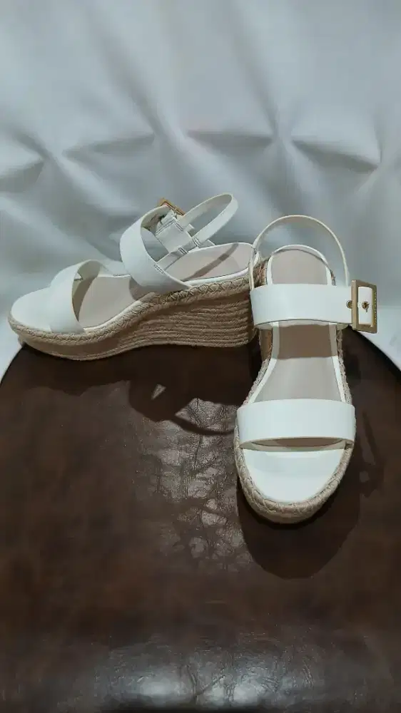 CK Wedges Ori Santorini Espadrille White 37
