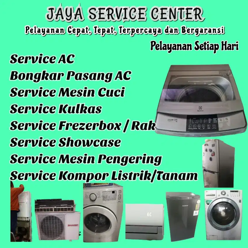Service Mesin Cuci Kulkas Bongkar Pasang AC Servis AC Frezer Kedamean