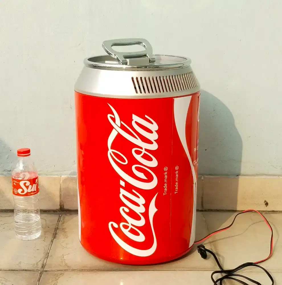 Dekorasi lampu neon box coca cola kaleng jumbo sepeda vespa vintage