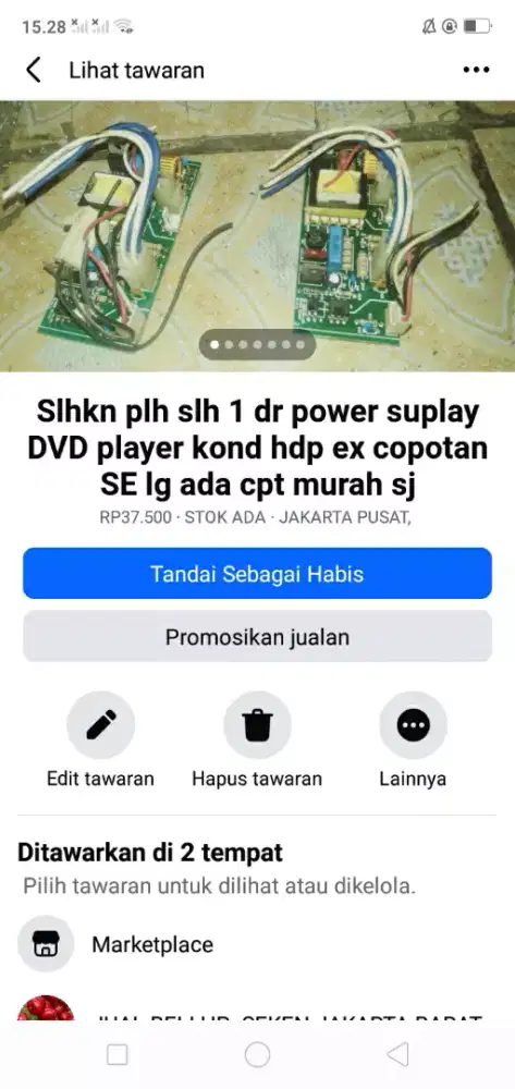 Slhkn plh slh 1 dr power suplay DVD player kond hdp mgkn ada yg perlu