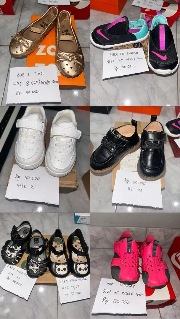 Sepatu anak preloved