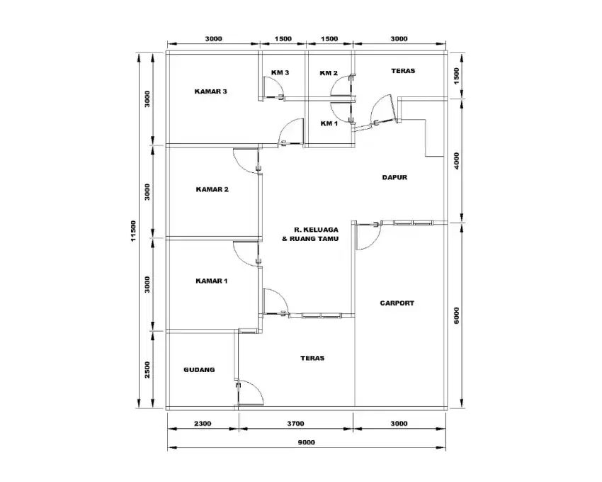 Jual Rumah dekat Bandara (5 menit ke bandara)