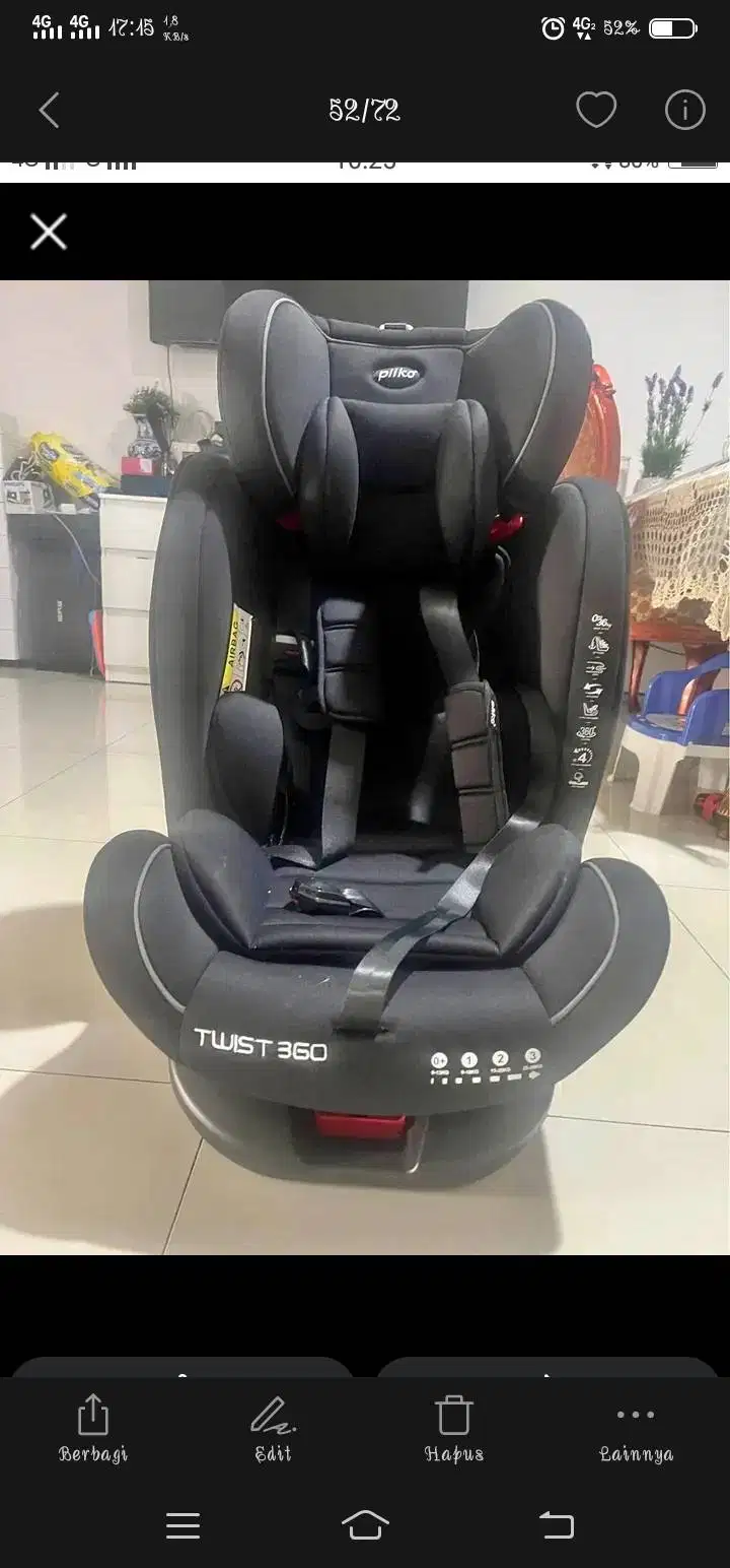 DI JUAL Pliko Carseat Twist 360°