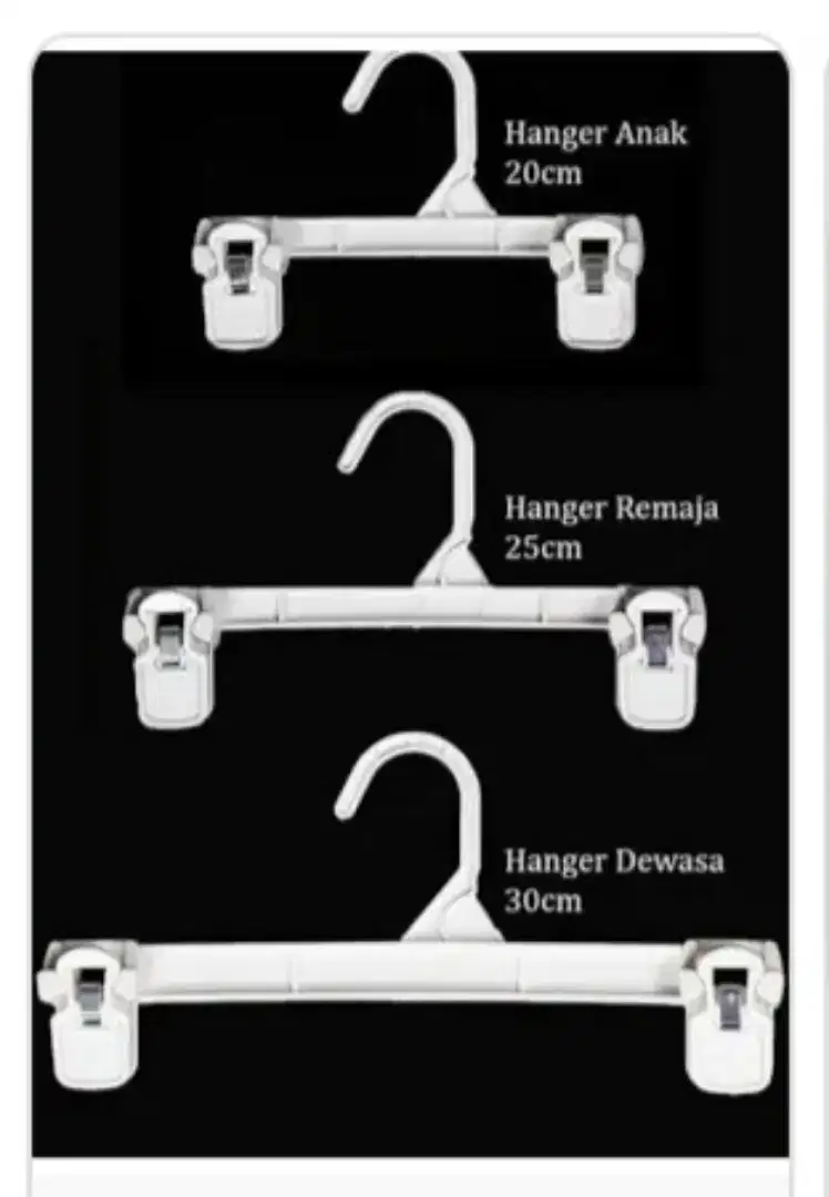 Hanger celana pria dan wanita dan anak