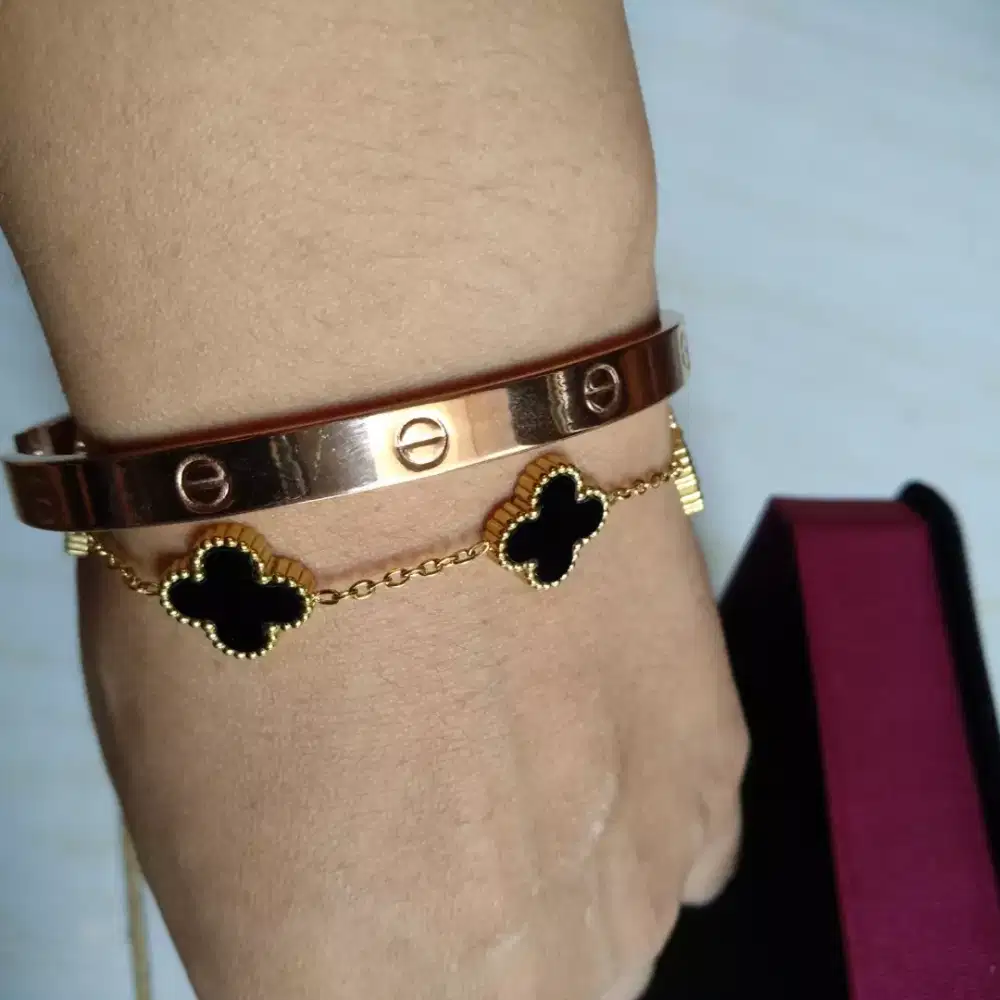 Set Gelan titanium lengkap box