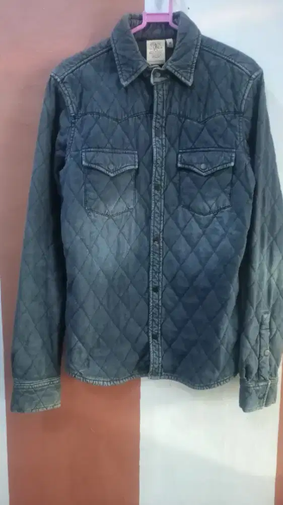 Kemeja semi jaket model parka size m