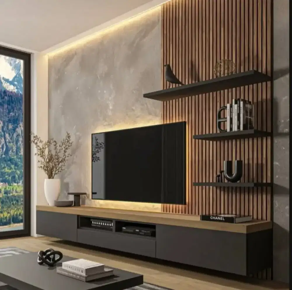 Backdrop tv minimalis