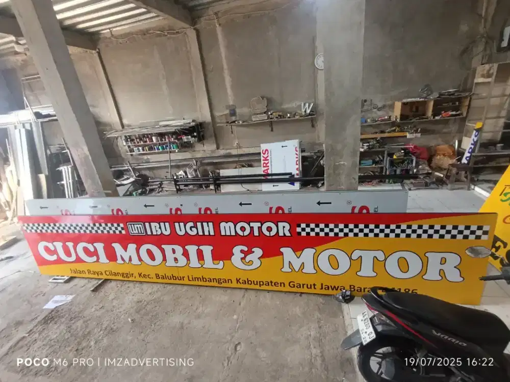 plang nama billbiard huruf timbul neonbox