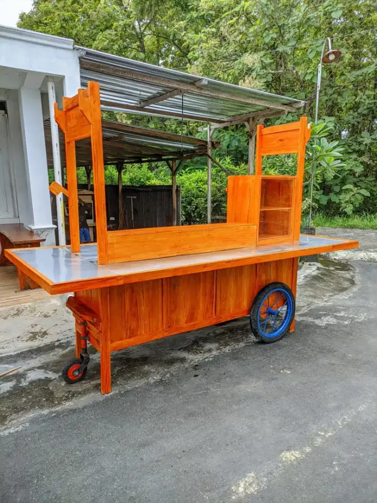 Gerobak pecel lele, gerobak angkringan, gerobak soto, dll