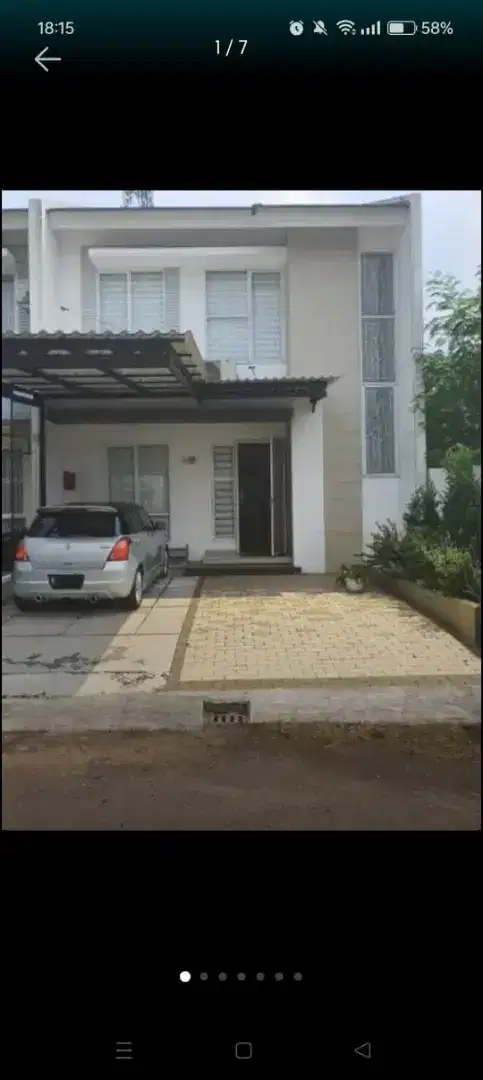 Dijual Rumah Semi Furnished Lokasis Strategis di Cluster Vista 1