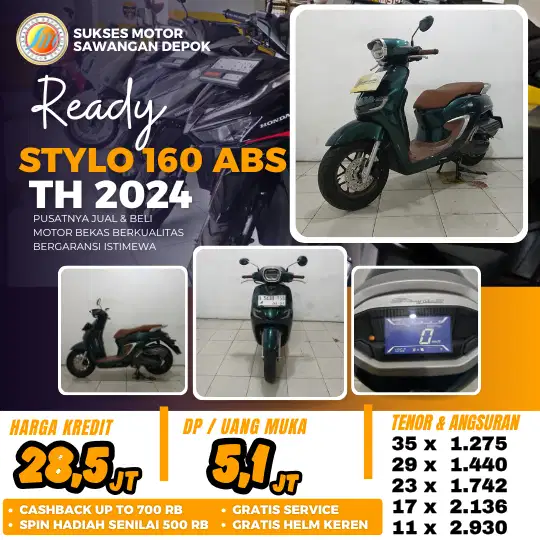 MULUS HONDA STYLO 160 ABS TH 2024 BISA CASH KREDIT UNIT BERGARANSI