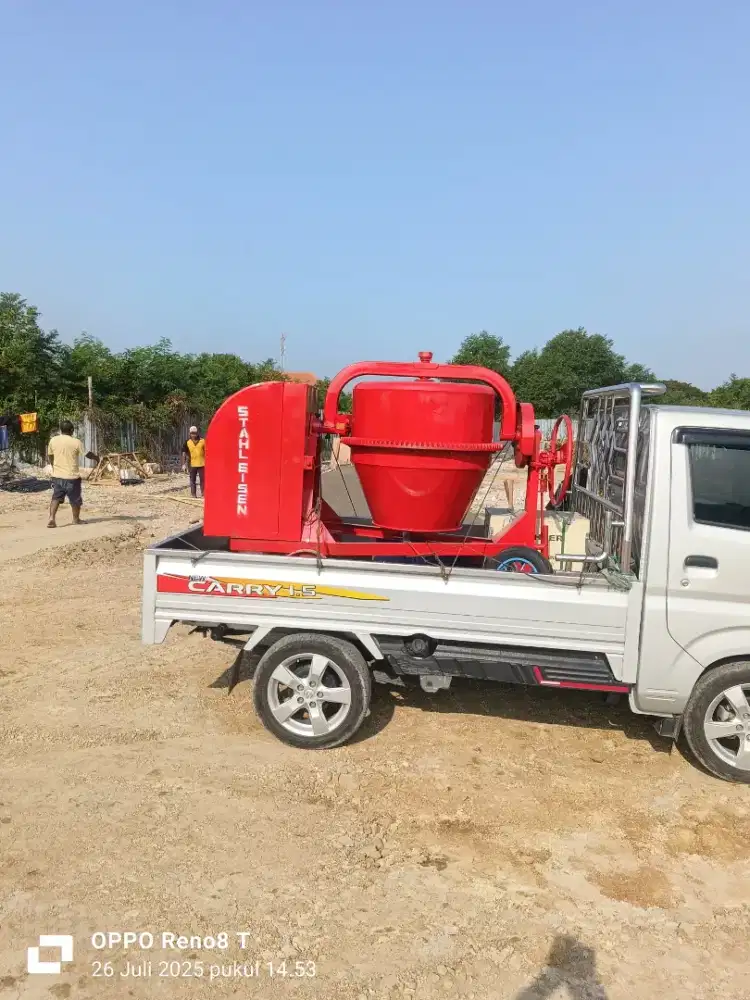 Molen cor beton 50kg stahleisen 50kg komplit mesin siap pakai