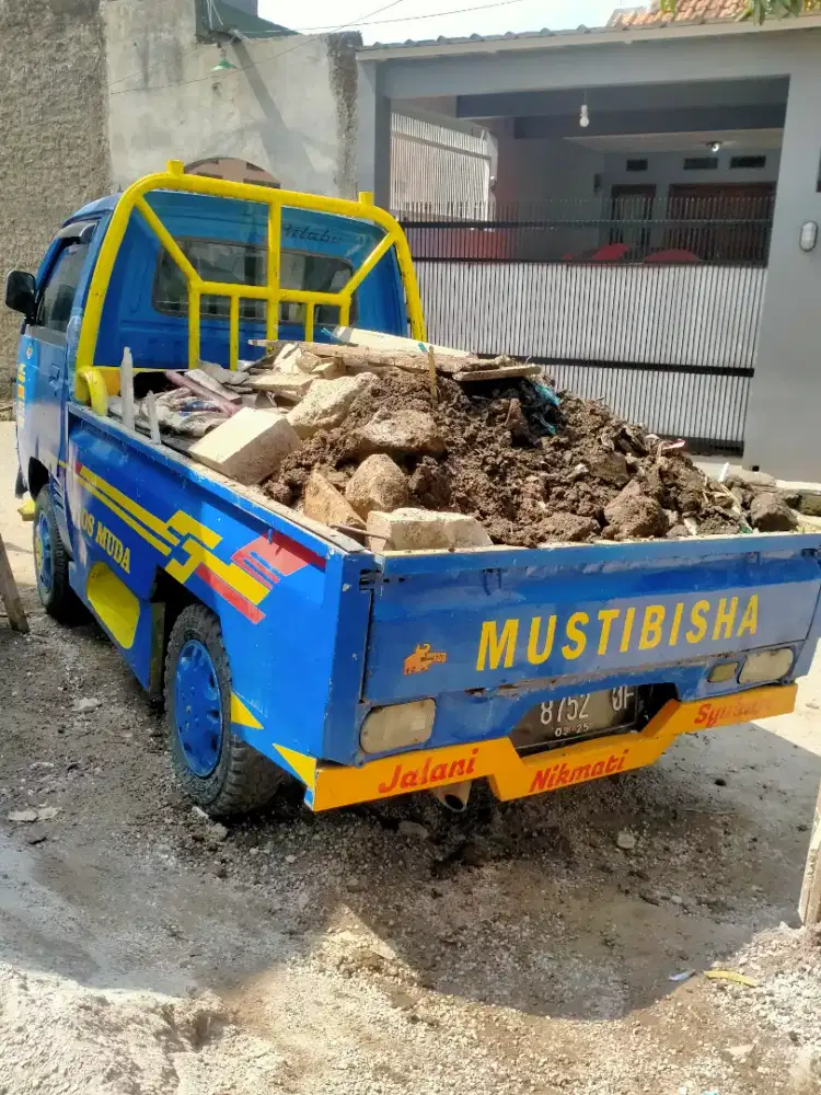 Jasa angkut & buang brangkal puing barangkal sampah daun prabotan dll