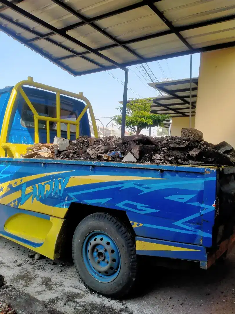 Jasa angkut & buang brangkal puing barangkal sampah daun prabotan dll