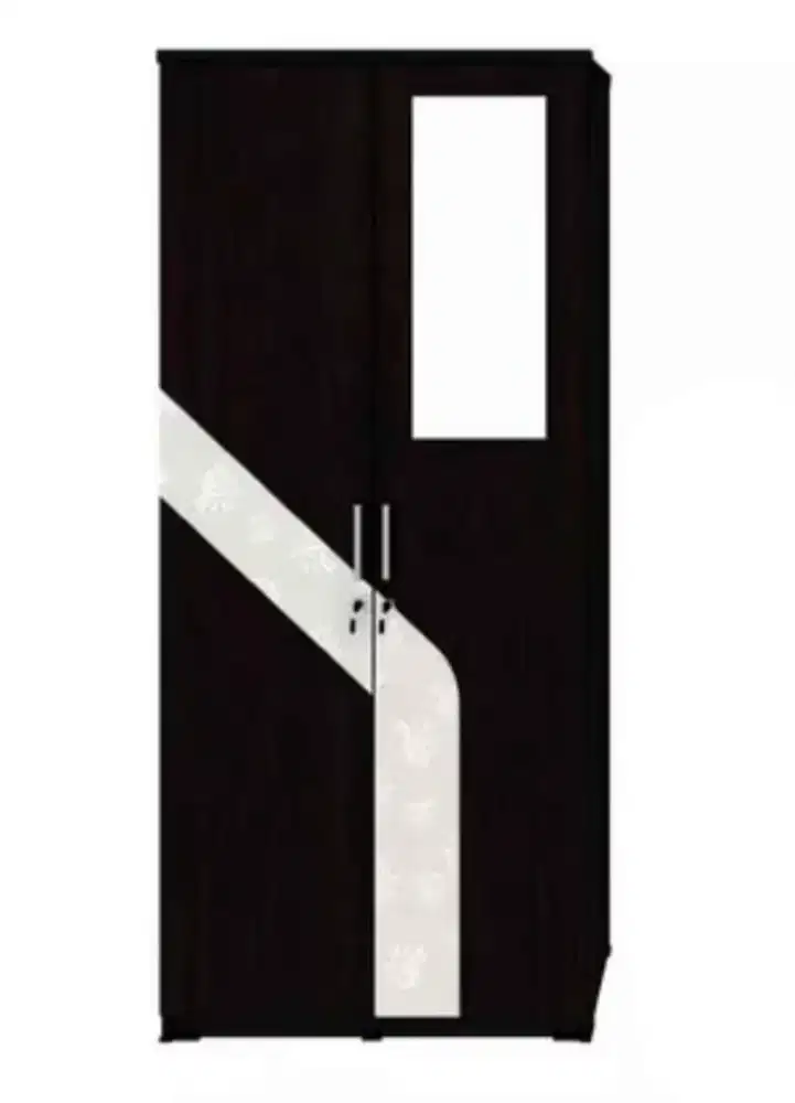 Lemari Pakaian 2 Pintu Kaca Luar Activ Spin LP 232