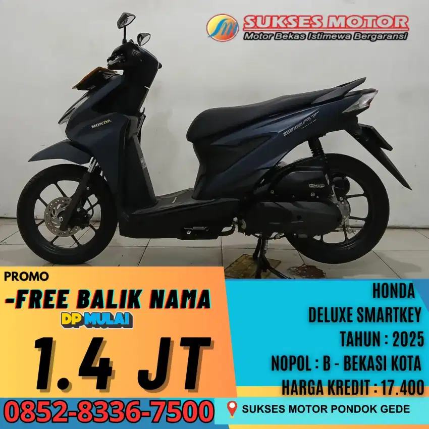 GRATIS BALIK NAMA HONDA BEAT DELUXE SMARTKEY TAHUN 2025