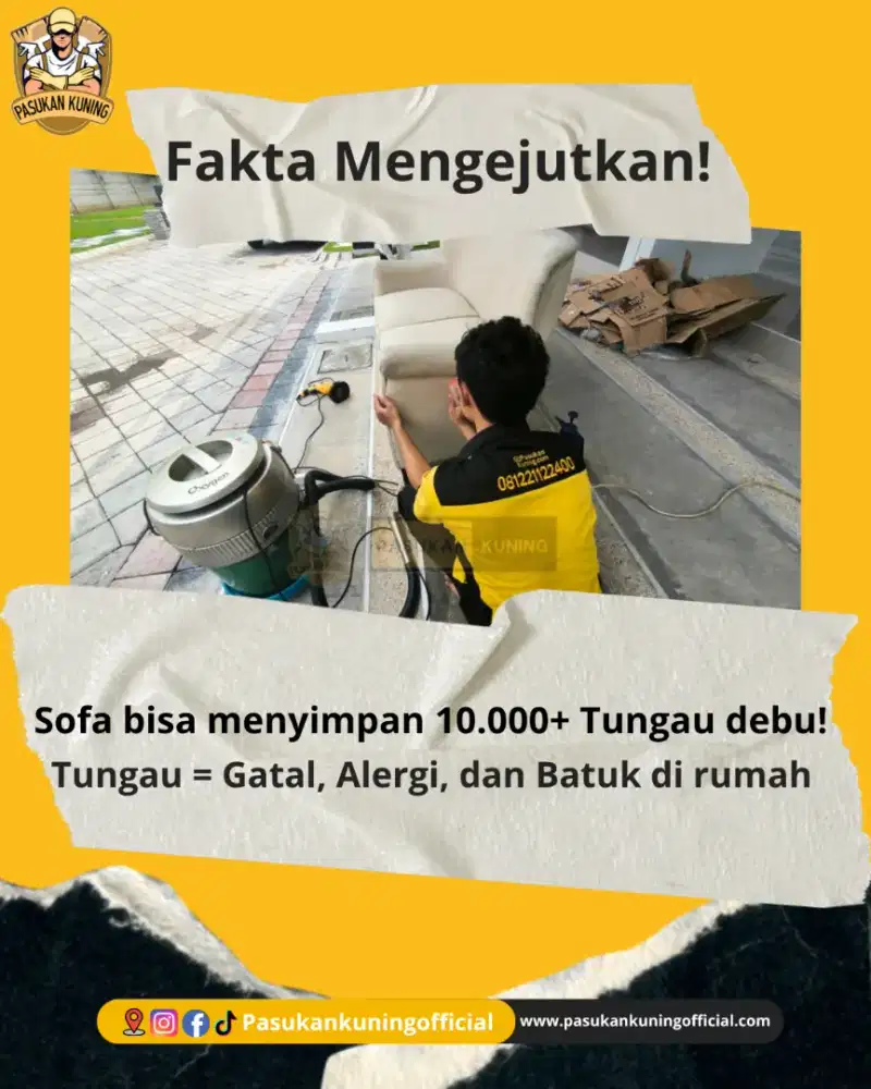 Jasa bersih bersih Panggilan | Wangi, Bersih, Bebas Tungau & kuman