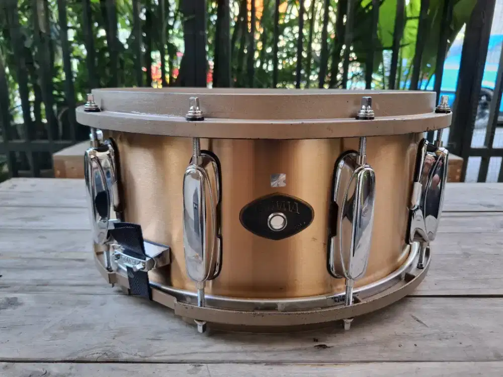 Tama Bell Brass Snare with Bell Brass Hoops