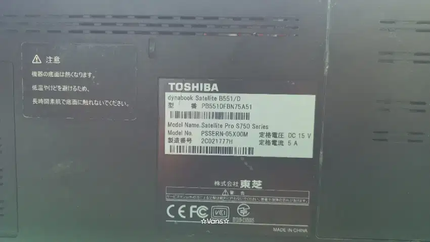 Laptop toshiba satellite