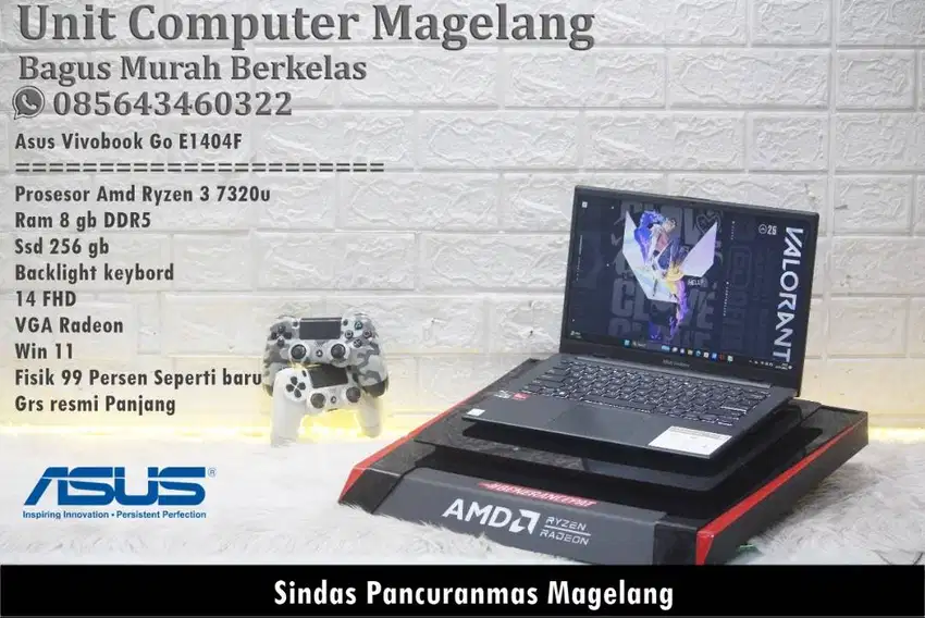 Asus Vivobook Go 14 - Istimewa AMD Ryzen 3 7000 Series - Pemakaan 2 Hr