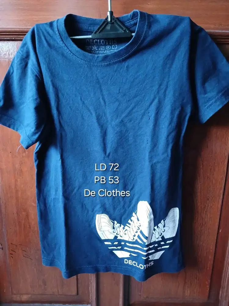 Baju Kaos Katun Biru
