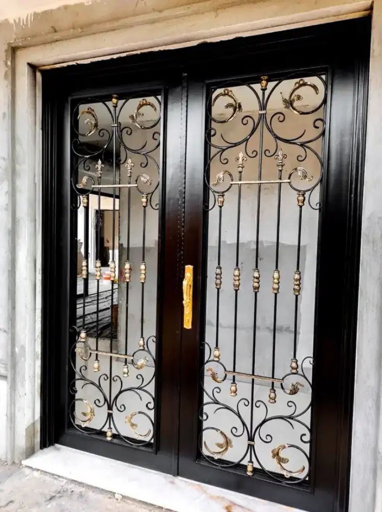 Bengkel las Lampung tralis kanopi pintu pagar gerbang tangga