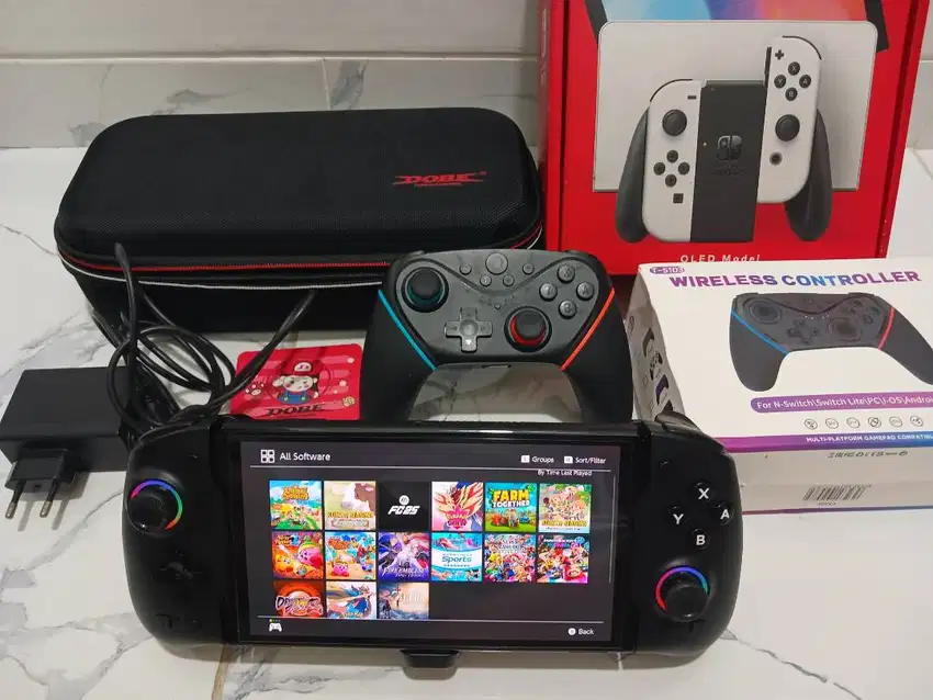 Nintendo Switch OLED OFW - Full Game + Controller & Docking Eggshell 3