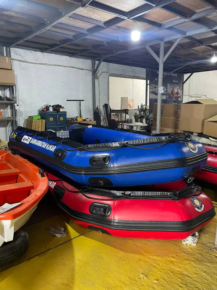 Perahu Karet Rescue Banjir Mancing PVC OCEAN 330 Untuk 5 Orang