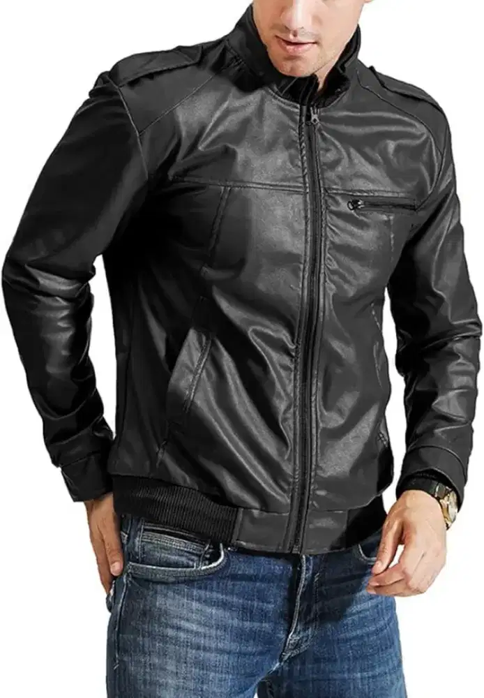 Jaket Kulit Sintetis Premium Pria Cocok Buat Riding & Hangout
!!