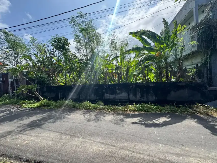 Jual tanah kosong sudah tembok keliling di Jl Drupadi Renon Denpasar