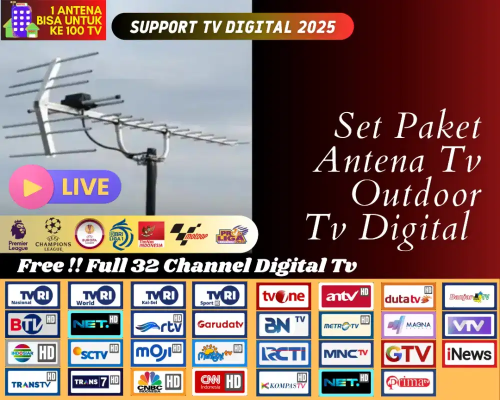 Bjm Antena Digital tv Outdoor Fullset