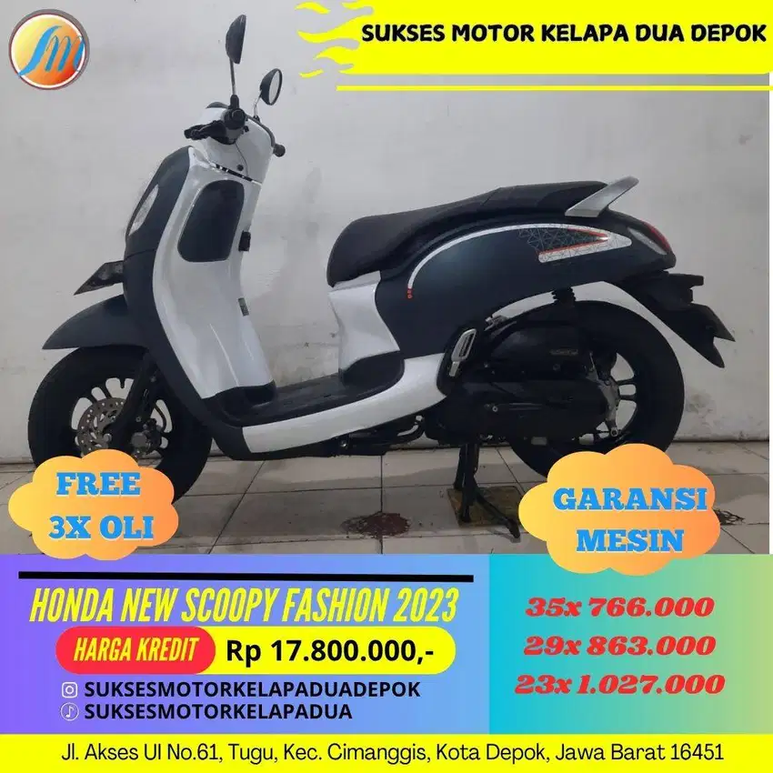 HONDA NEW SCOOPY FASHION 2023 CASH/KREDIT PROSES CEPAT SYARAT MUDAH