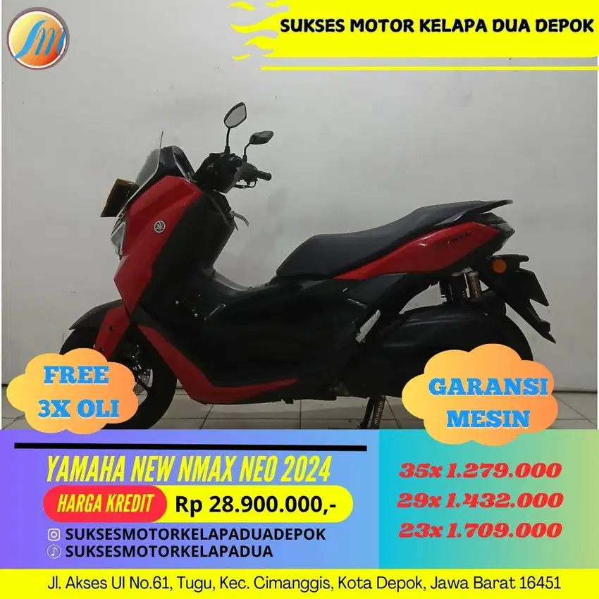 YAMAHA NEW NMAX NEO 2024 CASH/KREDIT KM LOW SIAP PAKAI