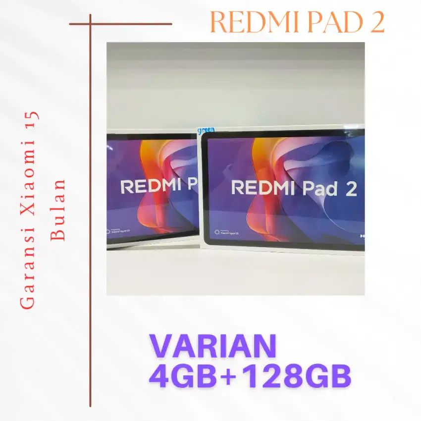 Redmi Pad 2 Varian 4GB+128GB Garansi Resmi