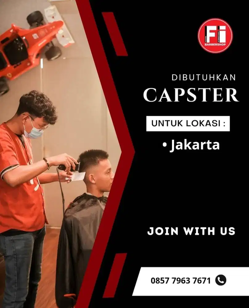 Lowongan Kerja Capster/Stylist Barbershop Jakarta