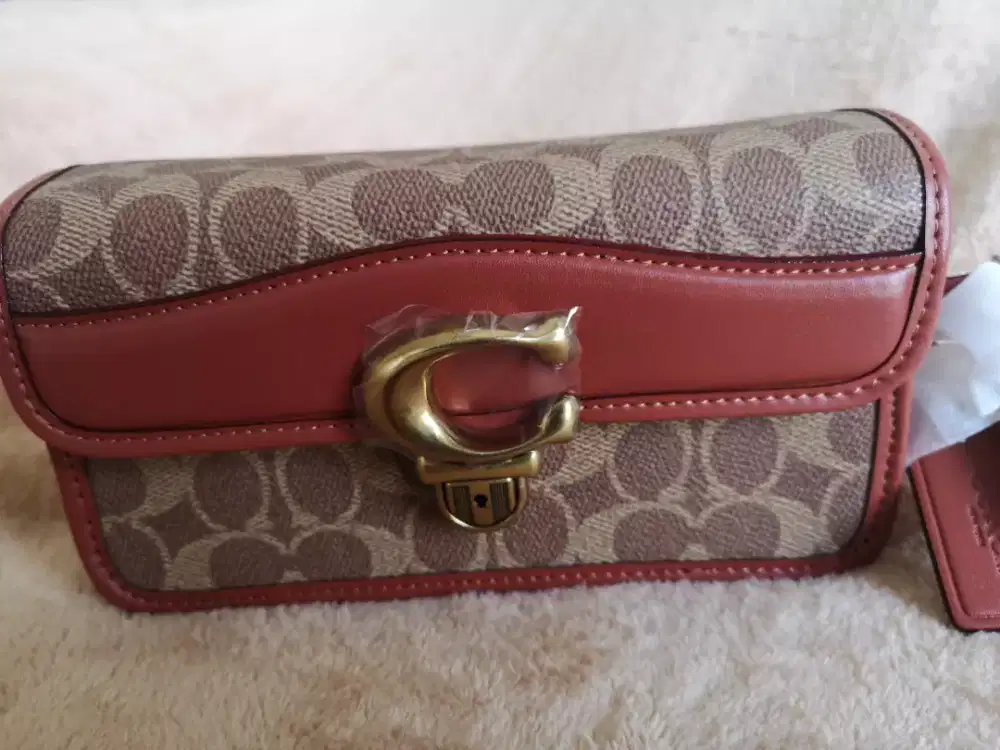 Tas Original Coach Studio Baguette, koleksi Butik, Baru Mewah