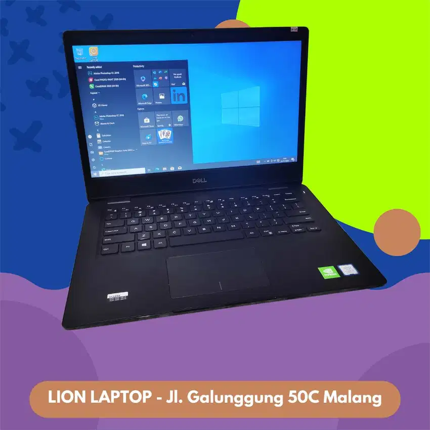 Gaming/Editing Double VGA Core i5 Gen 8 RAM 8GB SSD Dell Latitude 3400