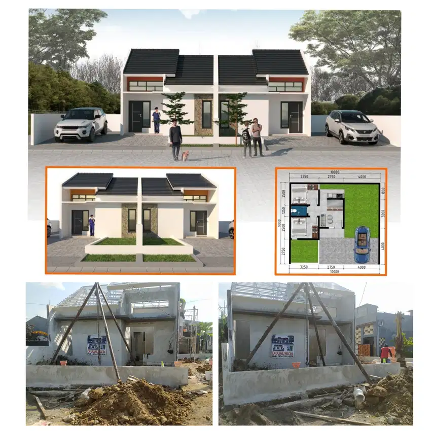 RUMAH BARU PERUM GK DRIYOREJO 36/90 HTG 325JT