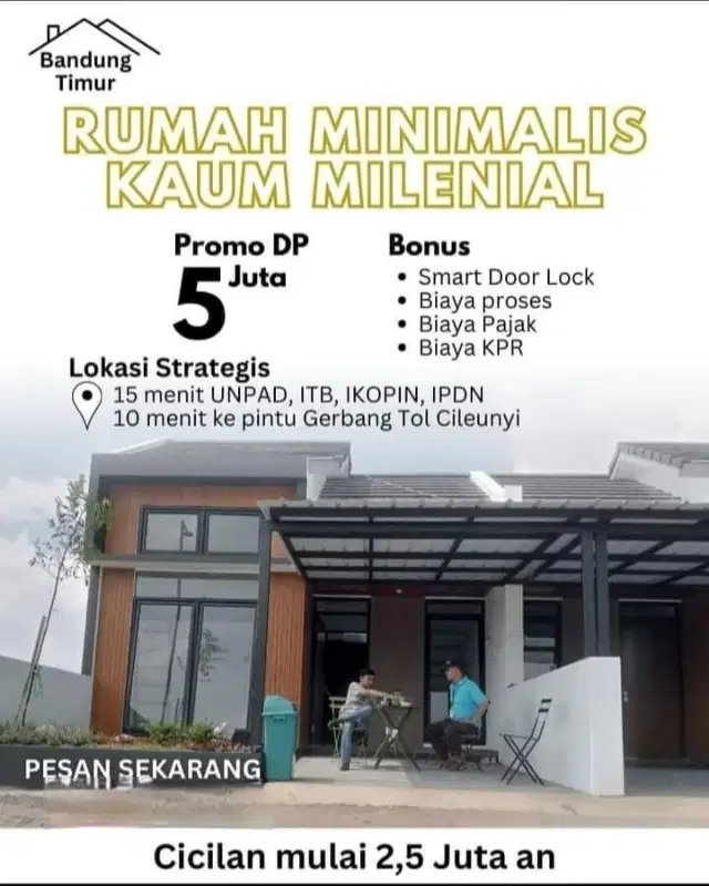 Rumah Tanpa DP Di bandung timur