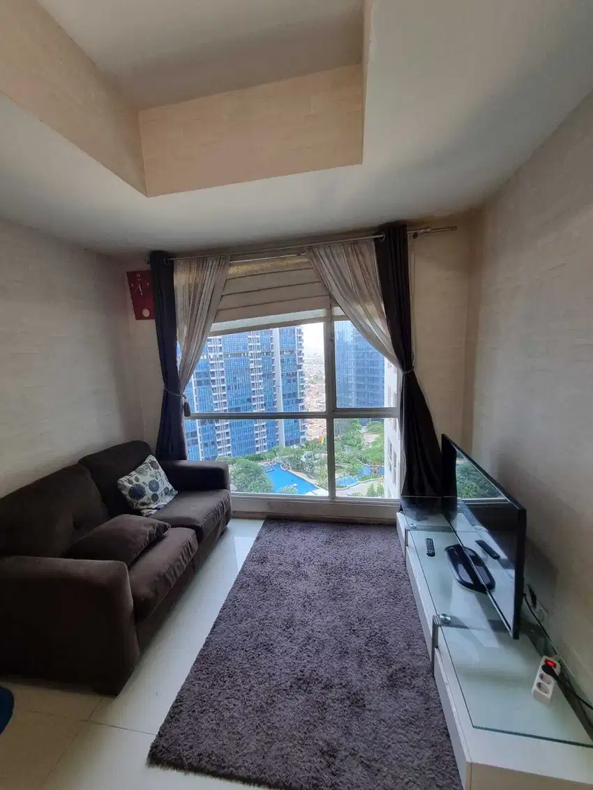 Unit Bagus View Waterpark 1BR 45m2 Furnished di Casa Grande Kokas