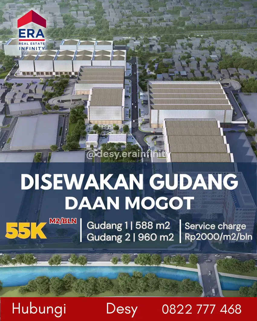Disewakan Gudang di Kompleks Pergudangan Daan Mogot Berbagai Tipe Ukur