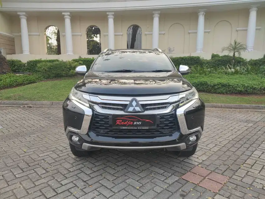 ( TDP : 5jt )  Pajero Sport Dakar Ultimate 4x2 AT 2019 Hitam